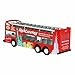NYC Sightseeing Tour Bus, New York City Double Decker, Diecast Toy Double Decker Tourist Open Top Pull Back Model Vehicle Souvenir Gift (NYC Tour)