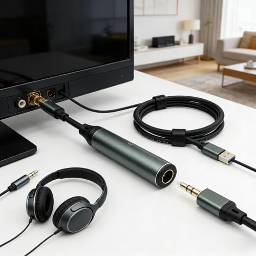 Cable convertidor de sonido óptico digital a analógico USB para eliminar interferencias 5