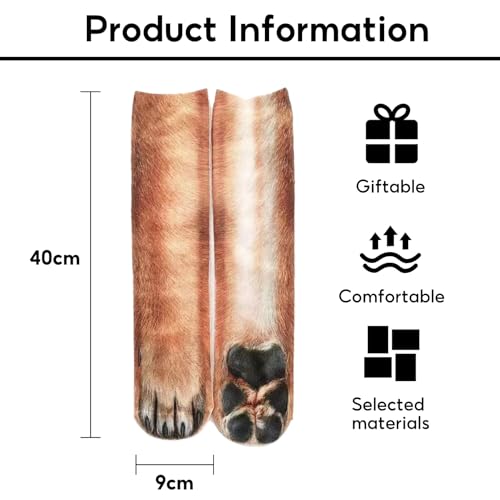 BIBITI Lustige Socken,Geschenke für Hundebesitzer,Personalisierte Haustier-Socken Hundeliebhaber Slustig Socks Geschenk Hundemotiv Geburtstag Spaß Funny Sock,für Damen Männer Tierliebhaber Gifts