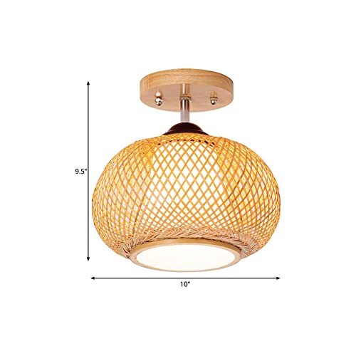 Plafond lampe en bois LED pour sublimer une entrée sombre - 4