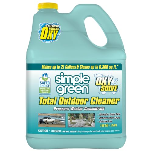Simple Green Oxy Solve Total Outdoor Cleaner Concentrate, Pressure Washer & Manual Use, EPA Safer...