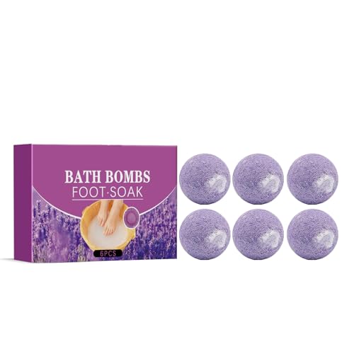 Bolas para Baño de Pies: Hidratantes, Antisequedad, Exfoliantes y Naturales para Todos (Paquete de 6)