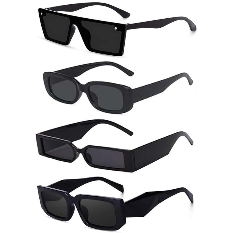 Unisex Combo Pack of 4 UV400 Protection Stylish frame fashion sun...