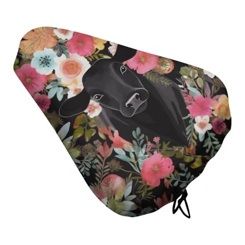 Steer Floral Bike Seat Cover