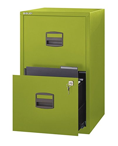 Bisley – Casa con dos cajones archivadores, color verde