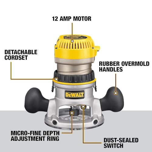 DEWALT 12-Amp Variable Speed Router Kit