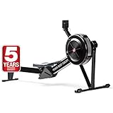 Rower Machine for Home & Gym - Foldable Rowing Machine for Home Use with 10 Levels of Air Resistance, LCD Display & Bluetooth Connectivity - Get an Effective Full Body Workout with Our Row Machine