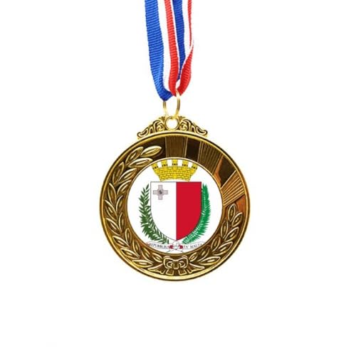 Cinta con emblema de Malta en oro el regalo de honor ideal para ganadores del premio