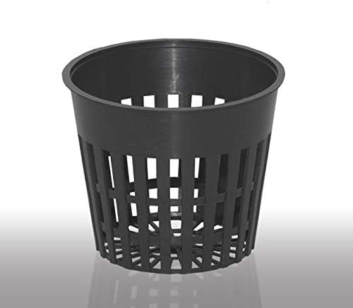 3 inch net Slit mesh Pot Great for hydroponic aeroponic or aqauponic use. Wide Lip. (100)