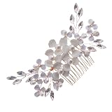 Abaodam Hair Accessories Pearl Hair Comb Rhinestone Headpiece Bride Headpieces for Wedding Girl Head