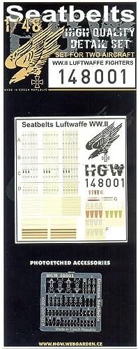 HGW 148001 1/48 Seatbelts for Luftwaffe Fighters 2 Sets WWII era image 4