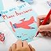 JOYIN 28 Pack Valentines Day Gifts Cards, Valentine's Greeting Cards for Kids with Foam Airplanes Classroom Exchange Party Favor Toy