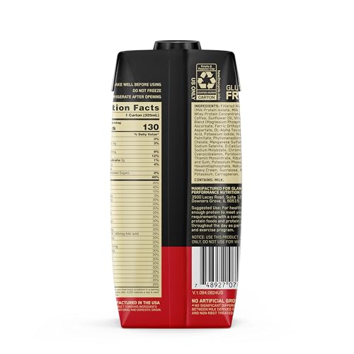 Optimum Nutrition Gold Standard Protein Shake, 24g Protein, Ready to Drink Protein Shakes, Gluten Free, Cafe Latte, 11 Fl Oz (Pack of 12) image 11