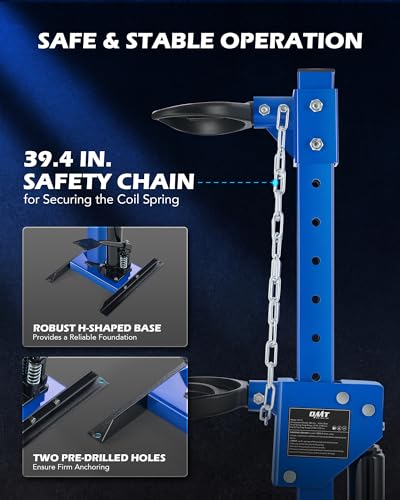 Image of OMT Hydraulic Strut Spring Compressor with 1 Ton Rated Compression Force