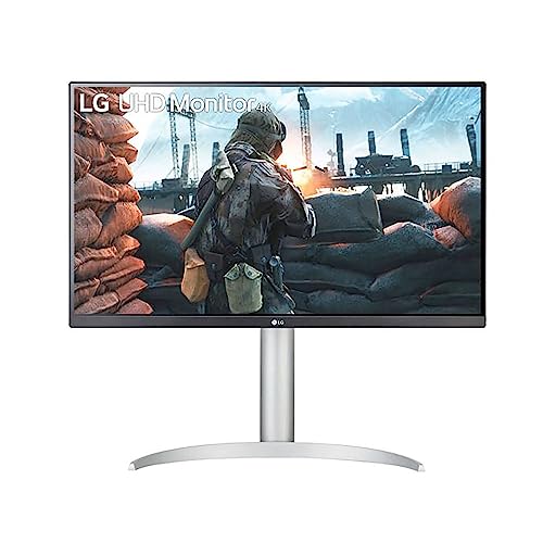 LG 4K Ultra HD Monitor 27UP650-W 68,4 cm - 27 Zoll, AMD FreeSync, IPS-Panel, VESA DisplayHDR 400, Matt-Schwarz, Weiß
