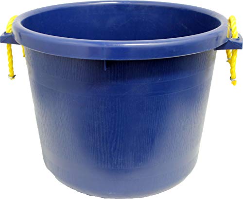 Fortiflex Multi-Purpose Storage Bucket for Dogs/Cats and Horses, 70-Quart, Sapphire