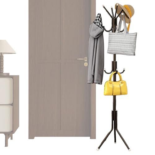 Perchero Estable Moderno,Perchero De Metal | Perchero Robusto Antideslizante Perchero,Perchero multifuncional de metal para el vestíbulo del hogar, dormitorio, oficina o espacio comercial