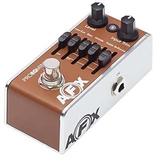 guitar preamp pedal Fishman AFX Pro EQ Mini Pedal Mini Acoustic Preamp & EQ Power supply: DC 9 V, not included, 152 x 76 x 50 mm, 0.28 kg EQ: 5-band, settings: level, input trimming Made in the USA