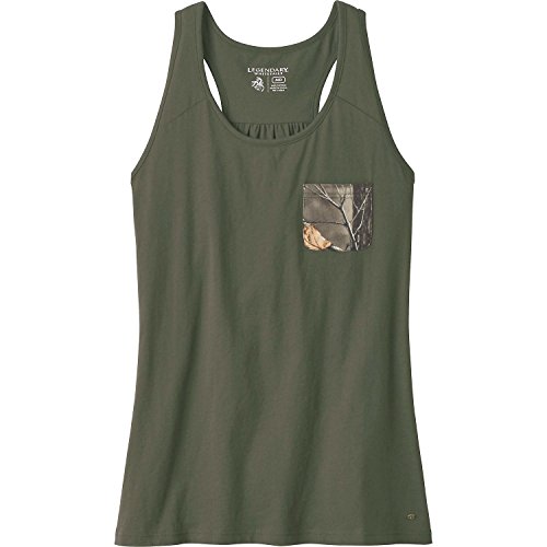 Legendary Whitetails Ladies Oak Tree Reveal Pocket Tank Army Small