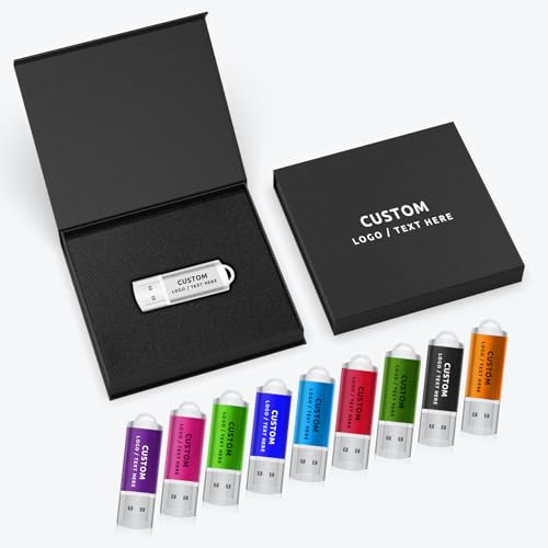 Custom Key Shaped USB Flash Drives Bulk (100 Pack) with Branded Boxes-Personalized Logo Metal Memory Stick - Unique Corporate Business Gifts for Trade Shows&Employee Onboarding (Without Box,128G)