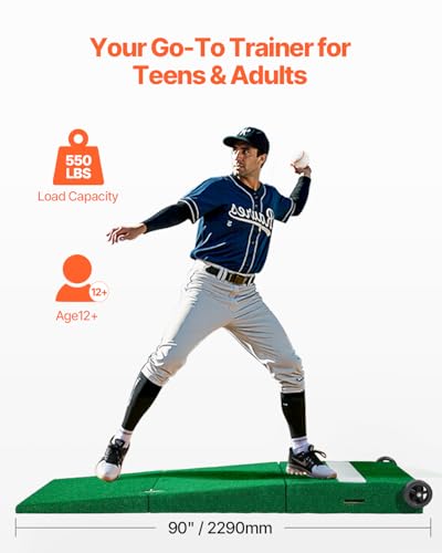 image for VEVOR Pitching Mound, Portable Baseball Pitcher's Mound, 90 in IIndoor