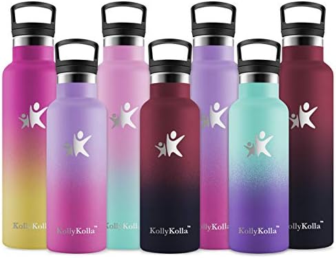 KollyKolla Kids Water Bottle with Straw | Toddler Water Bottle | Boys Girls Water Bottles for School | Stainless Steel Insulated Water Bottle | Leakproof, BPA Free | Metal Drinks Bottle Keeps Hot/Cold