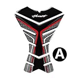 □ Farbe: Als Bild gezeigt Bazutiwns Motorradaufkleber Tank Pad Protector Aufkleber Aufkleber Hülle Kohlenstoff-Look for Honda Hornet CB600F CB650F CB250 CB1000R HSLL (Color : A)