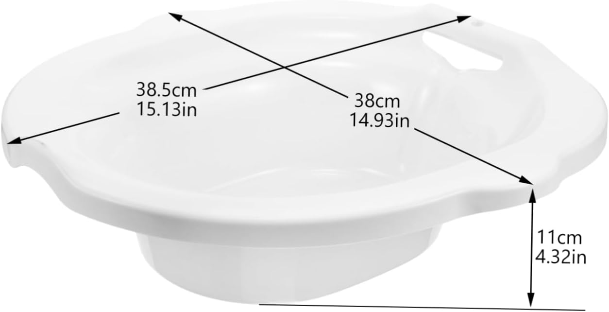 SECFOU Sitz Bath for Toilet Postoperative Care Basin Hip Bath Basin Thickened Pp Material