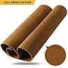 RingSun Bourbon Brown 10''X10'' Leather Sheets for Leather Crafts (2mm), Full Grain Leather Tooling Leather #1