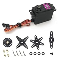 Servo Motor, Digital Servo, Servomotor, RC Servo, Servo Fernbedienung Zubehör, 13Kg 180° 5V, Geeignet für Roboter, Roboterarme, Kletterfahrzeuge, Ferngesteuerte Boote und Ferngesteuerte Flugzeuge