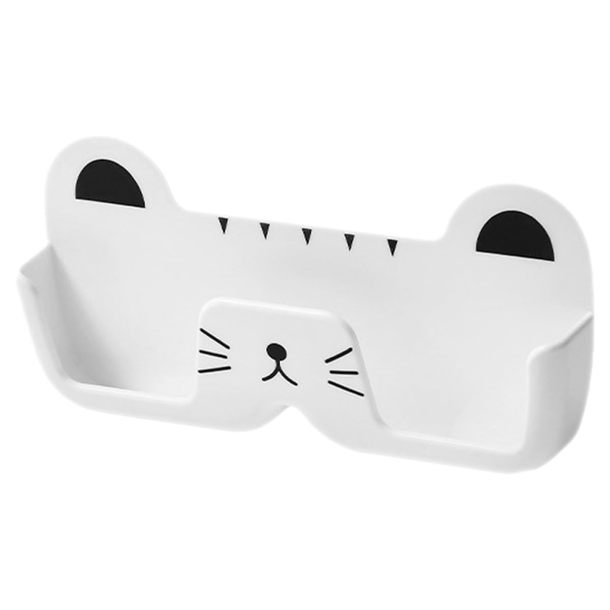 GALPADA Wandbrillenorganizer Katzenform aus Abs Weiß für Brillen 1 Stück