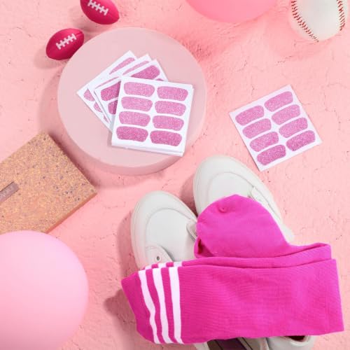 Image of Panitay 2 /12 /16 /24 Pairs Softball Soccer Socks Glitter Eye Black Stickers Team Spirit Accessories for Youth Women Sport Wear