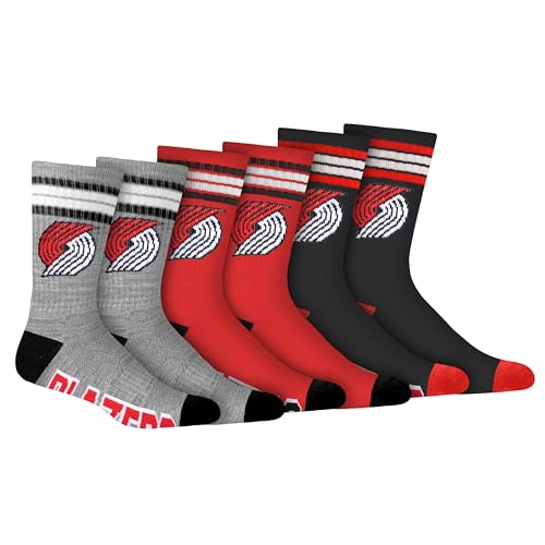 Ultra Game NBA Official Men&rsquo;s Athletic Cushioned Secure Fit Team Crew Socks - 3 Pack - Unisex...