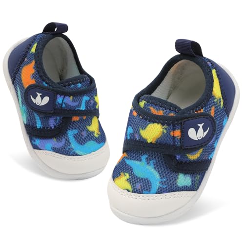 Image of FEETCITY Baby Walking Shoes Boys Girls Infant Barefoot Shoes Breathable Lightweight Baby Slip On Shoes