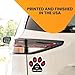 Magnet Me Up: I Love My Cane Corso Pup Pawprint Magnet Decal - 5 Inch - Heavy-Duty Automotive Magnet - Showcase Your Affection for Your Cane Corso Puppy - Ideal for Car, Truck, SUV