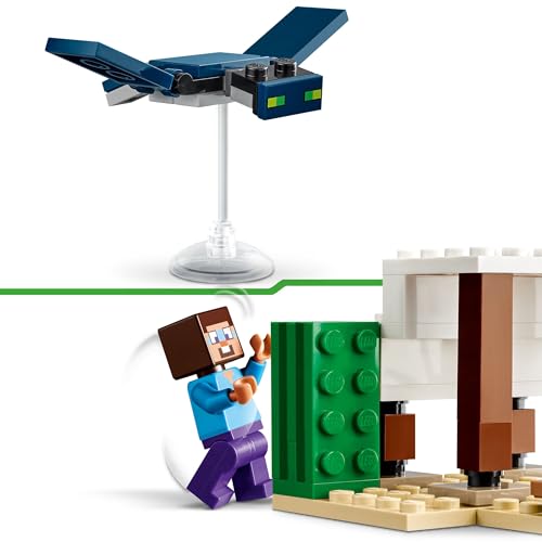 LEGO Minecraft Steves Wüstenexpedition - Spielzeughaus mit 3 Figuren - Spielzeug mit Minifiguren von Steve… – Ansicht 4