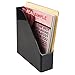 mDesign Desk Office Magazine & File Folder Organizer - Black