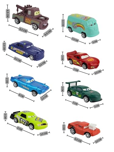 Carros Relâmpago Mcqueen Kit 8 Carrinhos Com fricção Filme Carros 3 Relâmpago Mc Queen Coleção Infan