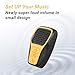 INGA Wearable Bluetooth Speaker, IP67 Waterproof Clip-on Mini Portable Speakers, Wireless Clip Speaker with Built-in Mic, Hands-Free Music and Calls for Work/Riding/Golf/Outdoor(Yellow)