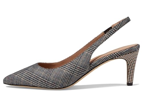 Cole Haan Women's Vandam Sling Back Pump 65 mm, Multi Plaid Textile, 64