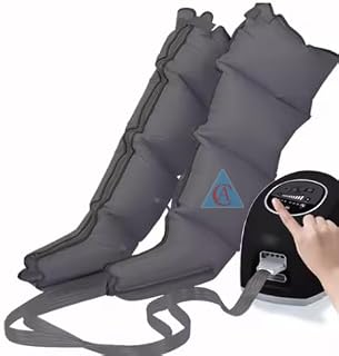 CA Air Compression Le g Massager with Handheld Controller, Intensity for feet, Calf and Thigh, Corded Electric, Black L eg... Price In India