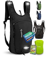 SASMO® Fahrradrucksack 10+3l mit Thermofach & Helmnetz | MTB Rucksack | Fahrrad Rucksack - inkl. Regenschutz | Trinkrucksack Fahrrad für Herren & Damen