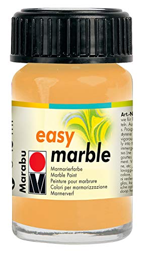 Marabu Easy Marble, Gold, (084), 15ml, For Creating Immersion Marble Effects On Plastic, Glass, Wood, Papier Mâché, Eggs, Metal, Polystyrene And More