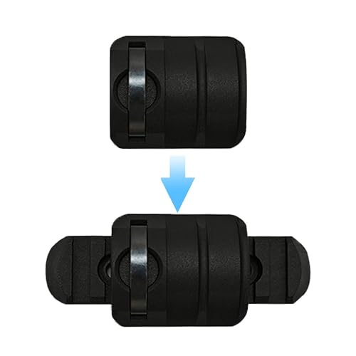 TPRCOL Single Picatinny Accessory Rail Set for Mlock 3 5 7 Slots Compatible 8 Pack in Black