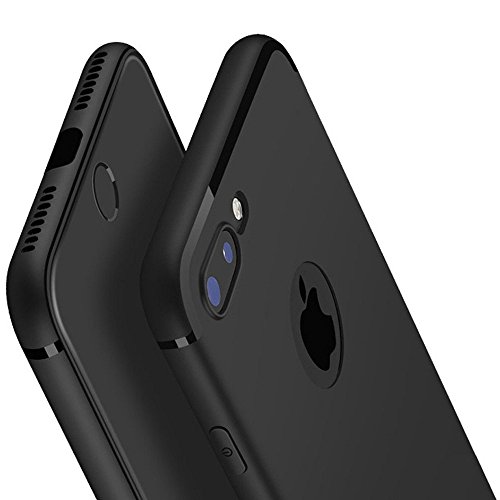 Novo Icon iPhone 7 Plus Case, iPhone 8 Plus Case, Slim Fit Shell Hard Plastic Soft Feeling Full Protective Anti-Scratch&Fingerprint Cover Case Compatible with Apple iPhone 7 Plus/8 Plus(Black)