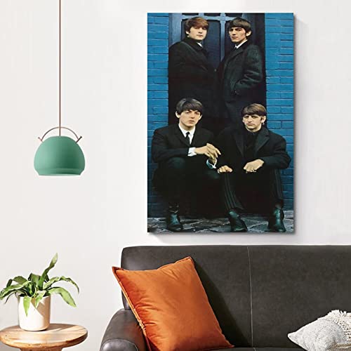 Poster décoratif sur toile pour chambre à coucher et chambre à coucher des Beatles (40 x 60 cm) - Les Beatles, Paul McCartney, John Lennon, RIngo Starr, George Harrison Poster décoratif sur toile pour chambre à coucher et chambre à coucher des Beatles (40 x 60 cm) – Image 5