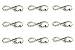 Alimitopia 40pcs Infinity Love Symbol Connectors Charms Pendants for DIY Jewelry Making Accessories By (Antique Silver)