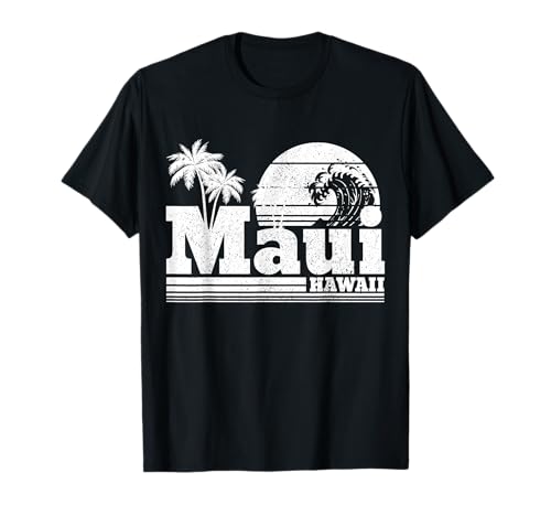 Surfista hawaiano vintage de Maui Hawaii Camiseta