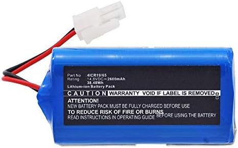 Batteria ricambio ecovacs INR18650 Li-ion, 14.8V, 2600mAh/38.48Wh - www