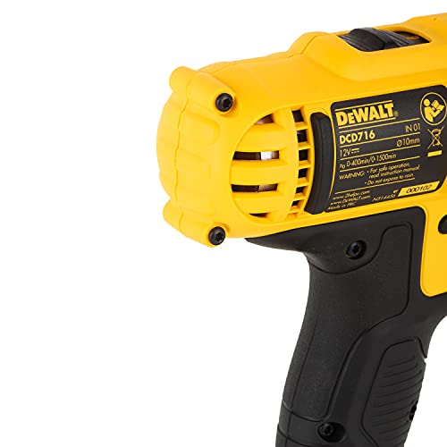 Image of DEWALT DCD716D2 10.8V 10mm XR Lithium-Ion Cordless Hammer Drill Machine /Driver with 2x2.0 Ah Batteri